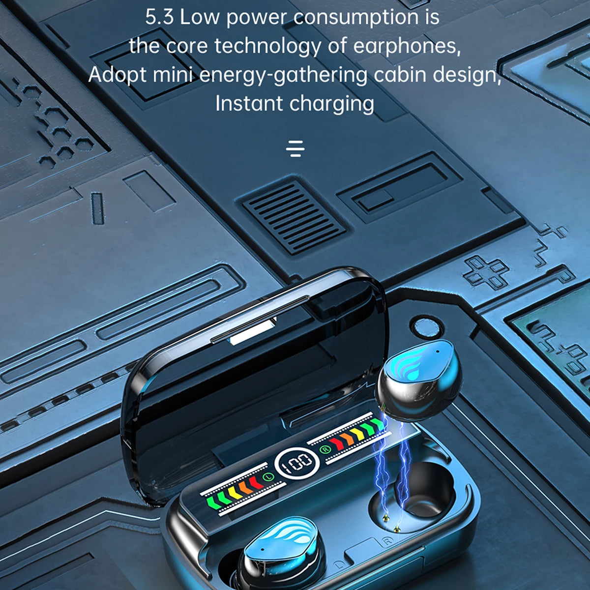 Yisen M27 Wireless Bluetooth Hearing Aid TWS LED Earphones Power Display Stereo Earphones