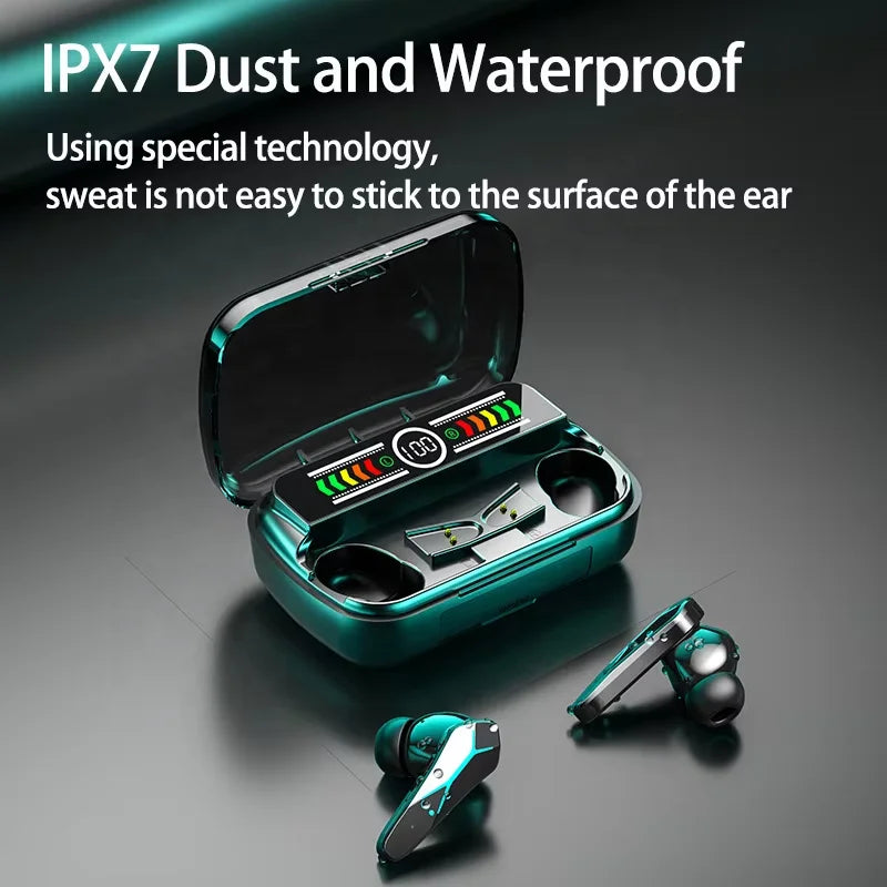 M12 TWS Noise Cancelling Earbuds Blue Tooth Headphones Gaming Audiophile Features Waterproof In-Ear Hearing Aid Wireless Earbuds