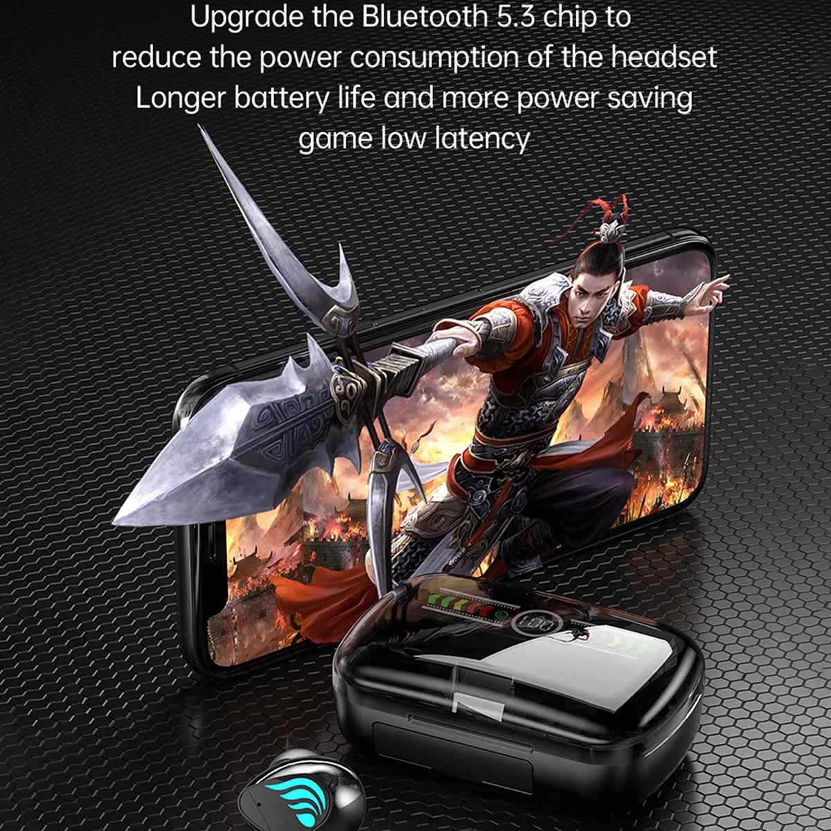 Yisen M27 Wireless Bluetooth Hearing Aid TWS LED Earphones Power Display Stereo Earphones