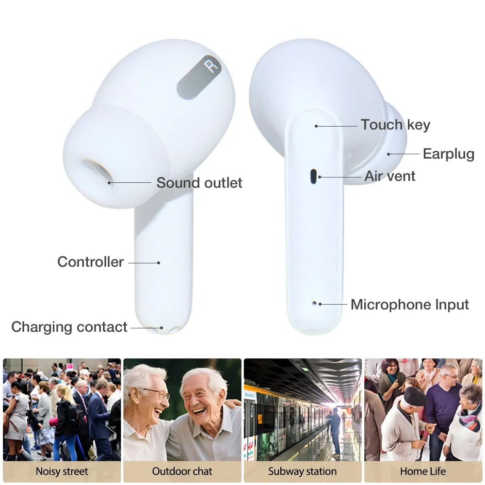 Rechargeable 16-Channel Hearing Aid Clear Sound Noise Reduction Digital Hearing Aid