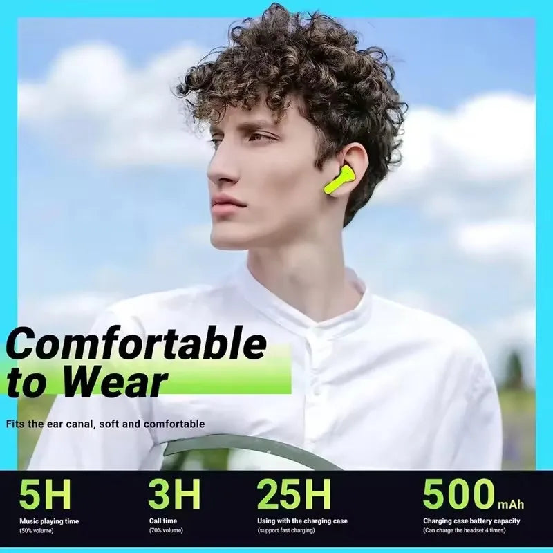 2025 Best Sale Air31 Tws Wireless Earphones Transparent Headset Enc Sports Headphones  Earbuds T8 Auriculares Hearing Aids