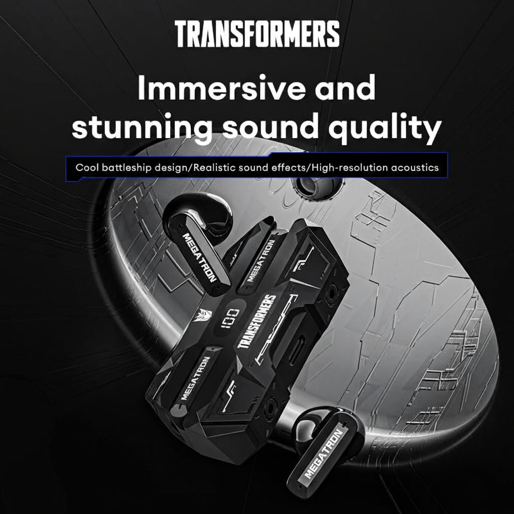 Choice TRANSFORMERS TF-T51 Wireless Earphones  Bluetooth 5.4  HD Call Headphones HiFi Stereo  Long EnduranceLow Latency Earbuds