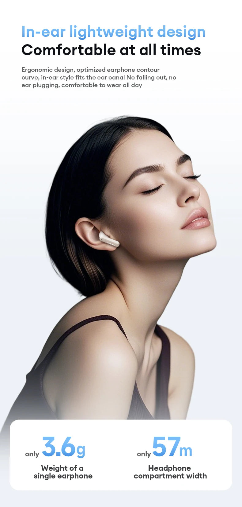 New Lenovo LE209 Wireless Bluetooth Earphone ANC Noise Reduction HiFi Music Bluetooth Headphone 30H Battery Life Gaming Headset