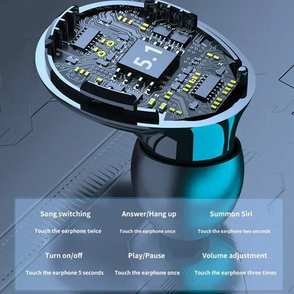 M10 TWS Bluetooth Headphones 2500mAh Charging Box Wireless Earphones With Microphone 9D Stereo Sports Waterproof Earbuds Headset