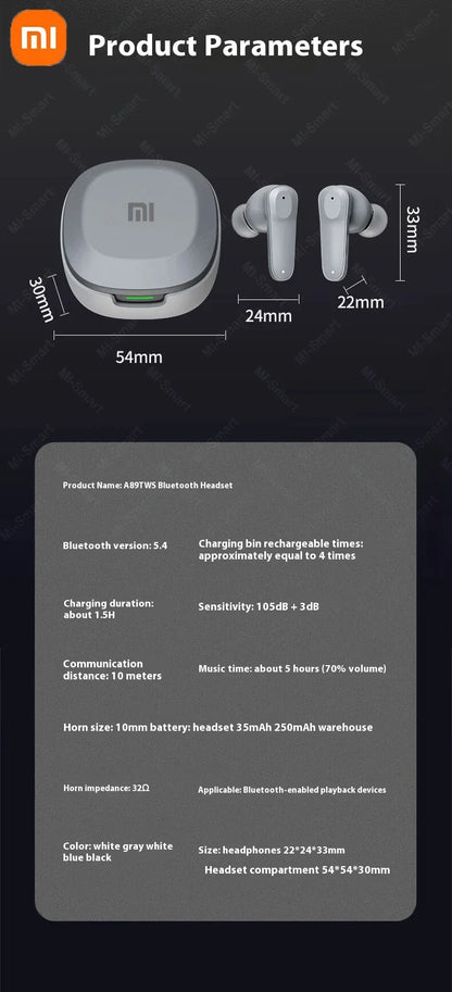 Xiaomi Redmi Wireless Bluetooth 5.4 A98 Earphones ENC Noise Reduction In Ear Waterproof HD Call Earphones with Microphone