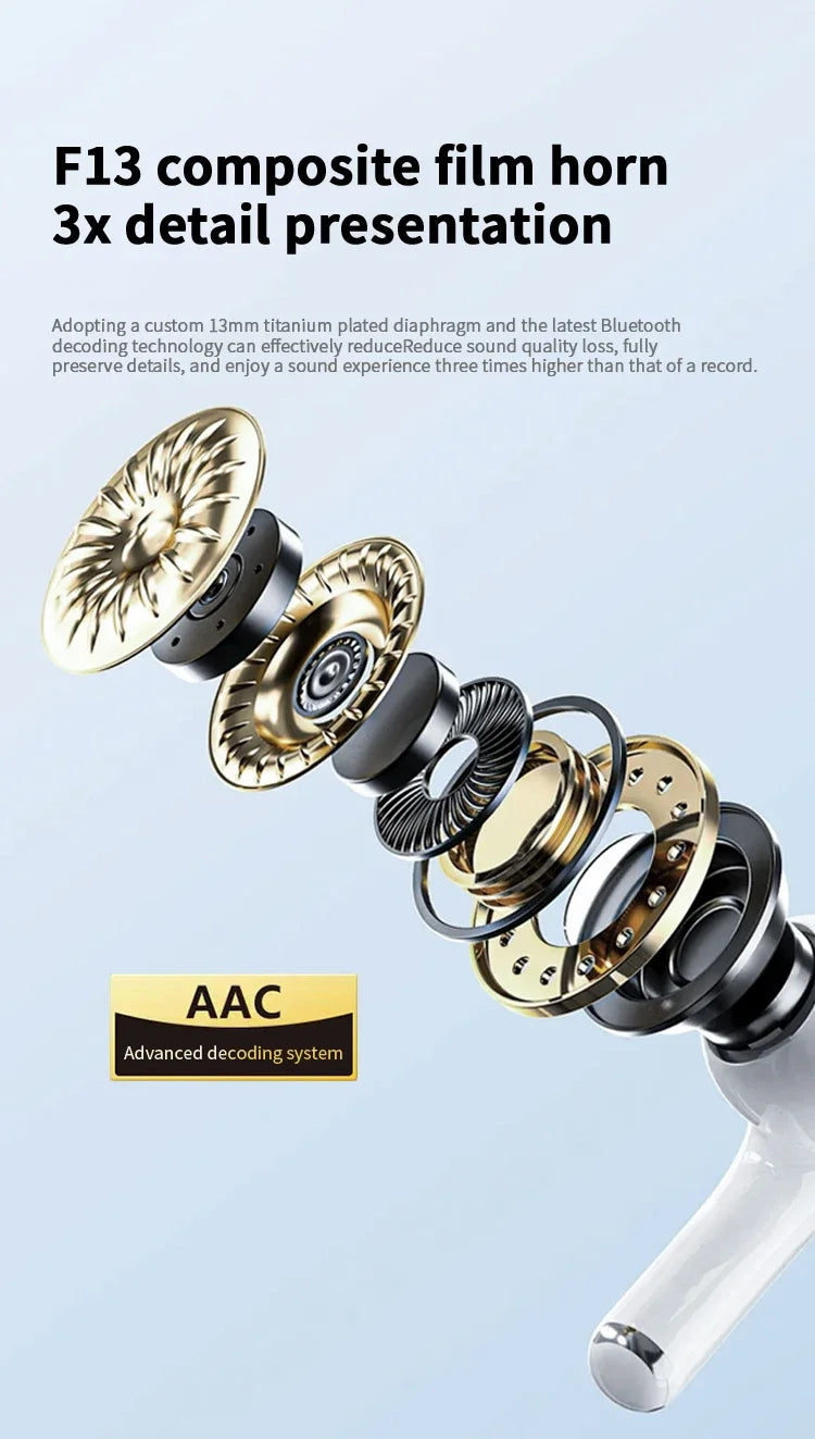 Original Air Pro True Wireless Bluetooth Earphones Headphones HiFi Sound Low Latency Noise Reduction Earbuds for IPhone Android