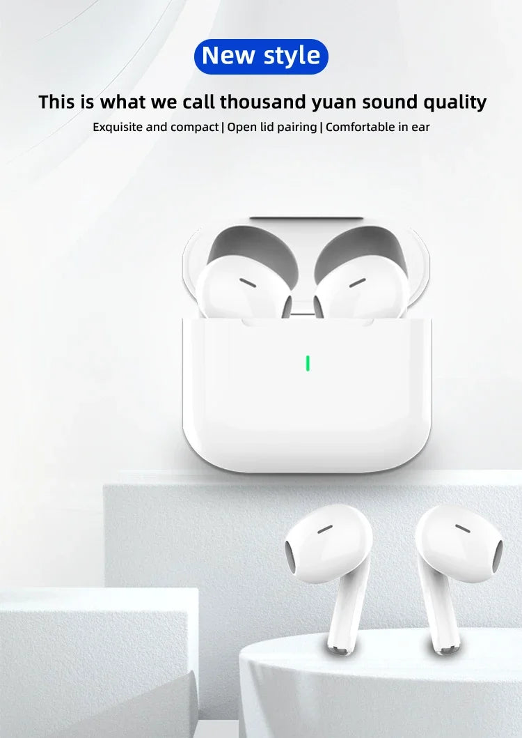 Original Air Pro True Wireless Bluetooth Earphones Headphones HiFi Sound Low Latency Noise Reduction Earbuds for IPhone Android