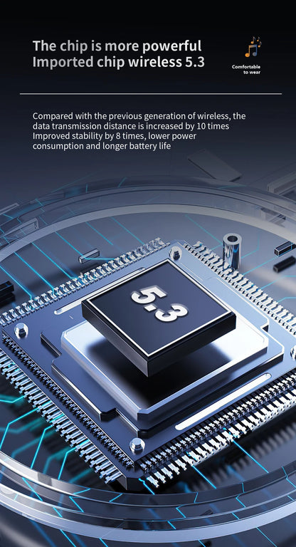 Waterproof Touch Control HD Stereo Sound Fast Charging Wireless Bluetooth Earphone