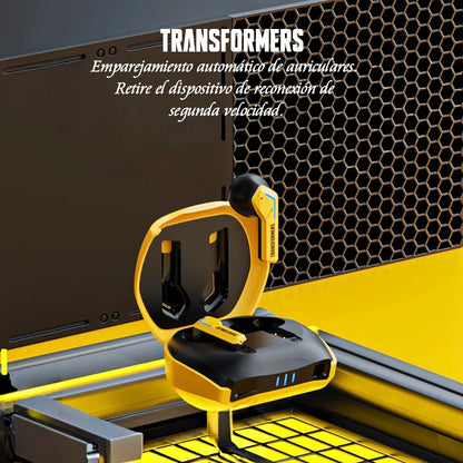 Auriculares inalámbricos Bluetooth Transformers TF-T06 5.3 TWS con cancelación de ruido, sonido estéreo para música y juego